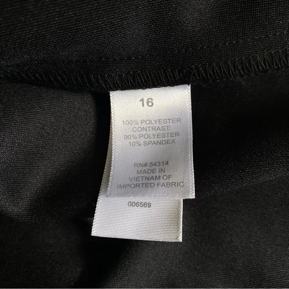 Bisou Bisou One Shoulder Draped Dress Sz 16 - Picture 4 of 8